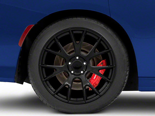 Hellcat Style Gloss Black Wheel; Rear Only; 20x10 (11-23 RWD Charger)