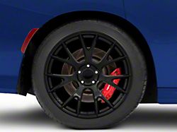 Hellcat Style Gloss Black Wheel; Rear Only; 20x10.5 (11-22 RWD Charger)