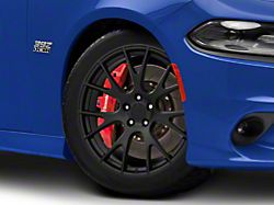Hellcat Style Matte Black Wheel; 20x9; 18mm Offset (11-23 RWD Charger)
