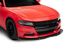 V3R Style Front Bumper Splitter; Gloss Carbon Fiber (15-22 Charger)