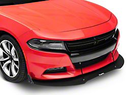 VZ3 Style Front Chin Splitter; Textured Black (15-22 Charger)