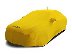 Coverking Satin Stretch Indoor Car Cover with Pocket for Rod-Style Roof Antenna; Velocity Yellow (08-10 Charger w/o Rear Spoiler)