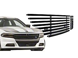 Stainless Steel Billet Lower Grille; Black (16-18 Charger w/ Adaptive Cruise Control, Excluding Daytona, R/T Scat Pack & SRT; 19-22 Charger SXT w/ Adaptive Cruise Control)