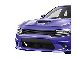 Stainless Steel Billet Upper Grille; Black (15-18 Charger Daytona, R/T Scat Pack, SRT 392, SRT Hellcat; 19-22 Charger GT, R/T w/o Adaptive Cruise Control)
