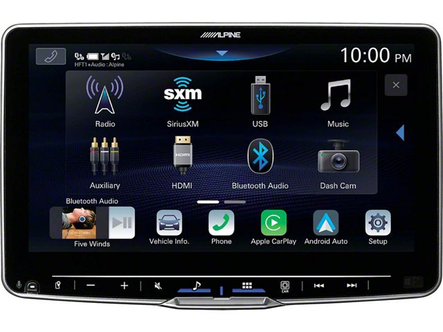 Alpine 9-Inch Halo9 Floating Style Touchscreen Multimedia Receiver (Universal; Some Adaptation May Be Required)