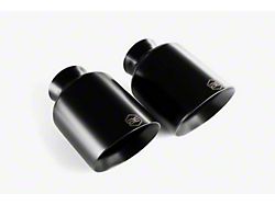 Aero Exhaust Direct-Fit Exhaust Tips; Black (15-22 V8 HEMI Charger)