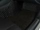 Double Layer Diamond Front and Rear Floor Mats; Base Layer Black and Top Layer Black (21-24 Bronco 4-Door)