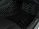 Single Layer Diamond Front and Rear Floor Mats; Black and Black Stitching (21-24 Bronco 2-Door)