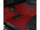 Single Layer Diamond Front and Rear Floor Mats; Full Red (21-24 Bronco 2-Door)