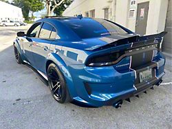 DownForce Solutions Side Splitters; Street Version (20-22 Charger Widebody)