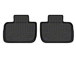Husky X-Act Contour Second Seat Floor Liners; Black (11-22 Charger)