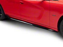 SRT Track Style Side Skirts; Gloss Black (15-22 Charger, Excluding Widebody)