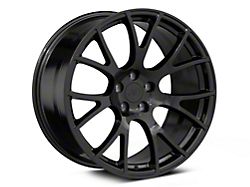 Hellcat Style Gloss Black Wheel; Rear Only; 20x10.5 (06-10 RWD Charger)