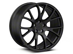 Hellcat Style Satin Black Wheel; Rear Only; 20x10.5 (06-10 RWD Charger)