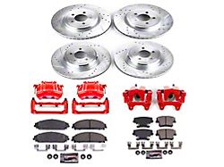 PowerStop Z23 Evolution Sport Brake Rotor, Pad and Caliper Kit; Front and Rear (12-14 Charger Pursuit)