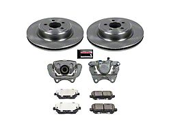 PowerStop OE Replacement 8-Lug Brake Rotor, Pad and Caliper Kit; Rear (14-23 Charger Pursuit)