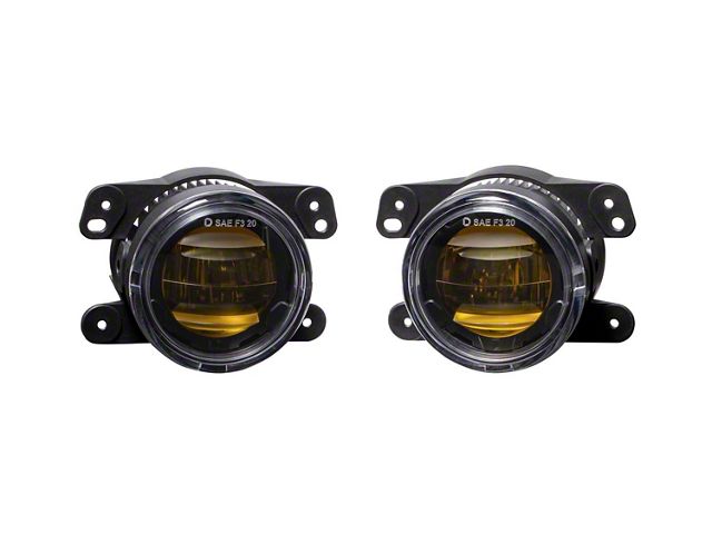 Diode Dynamics Elite Series Type M LED Fog Lights; Yellow (20-24 Jeep Gladiator JT Launch Edition, Rubicon)