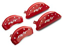 MGP Red Caliper Covers with R/T Logo; Front and Rear (11-22 R/T; 12-22 SXT w/ Dual Piston Front Caliper; 15-17 SE AWD; 18-22 Daytona, GT)