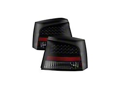 LED Tail Lights; Black Housing; Smoked Lens (09-10 Charger)
