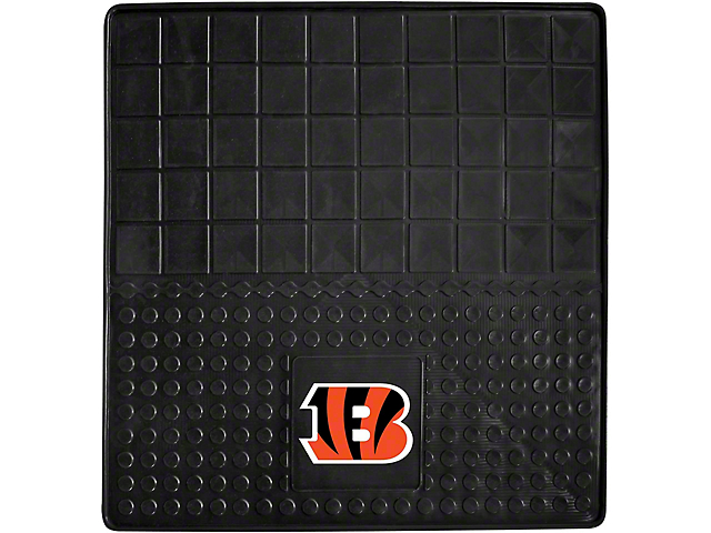 Molded Trunk Mat with Cincinnati Bengals Logo (Universal; Some Adaptation May Be Required)