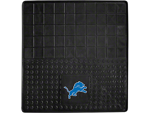Molded Trunk Mat with Detroit Lions Logo (Universal; Some Adaptation May Be Required)