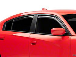 In-Channel Side Window Visors Rain Guards; Smoke (11-22 Charger)