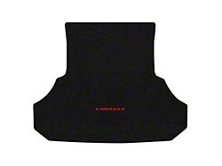 Lloyd Velourtex Trunk Mat with Red Charger Logo; Black (13-22 w/o Subwoofer)