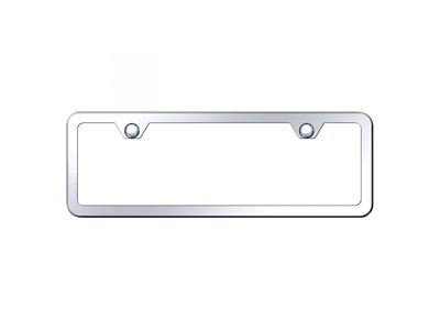 2-Hole Mini Frame License Plate Frame (Universal; Some Adaptation May Be Required)