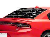 MP Concepts Rear Window Louvers; Gloss Black (11-22 Charger)