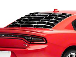 MP Concepts Rear Window Louvers; Gloss Black (11-22 All)