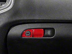 Alterum Glove Box Handle Trim: Red Carbon (11-22 Charger)