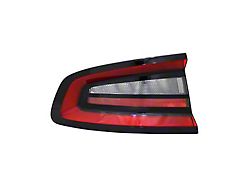 Tail Light; Black Housing; Red/Clear Lens; Driver Side; CAPA Certified Replacement Part (15-22 Charger)