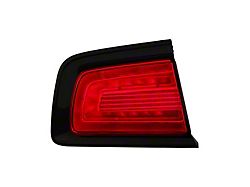 Outer Tail Light; Black Housing; Red Lens; Passenger Side; CAPA Certified Replacement Part (11-14 Charger)