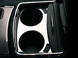 Cup Holder Trim; Plate; Polished (11-14 Charger)