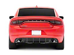 SXT Style Rear Diffuser; Gloss Black (15-18 Charger R/T; 15-22 Charger SE, SXT w/ Round Exhaust Tips)