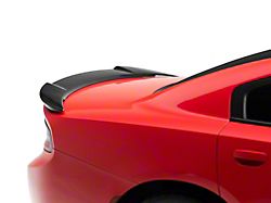 Hellcat Style Rear Spoiler; Gloss Black (15-22 Charger)