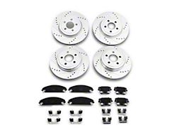 C&L Super Sport Brake Rotor and Pad Kit; Front and Rear (09-23 Charger GT, R/T; 11-23 Charger SE, SXT w/ Dual Piston Front Calipers)