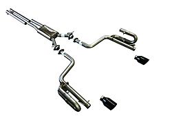 Solo Performance Super Track Pack Cat-Back Exhaust with Black Tips (15-22 3.6L Charger)