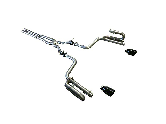Solo Performance Super Track Pack Race Cat-Back Exhaust with Black Tips (15-22 3.6L Charger)