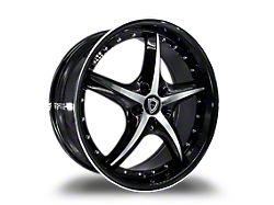 Capri Luxury C5193 Gloss Black Machined Wheel; Rear Only; 20x10.5 (08-22 All, Excluding AWD & Demon)