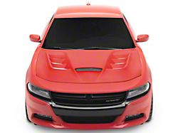 Type-VIP Style Ram Air Hood; Unpainted (15-22 Charger)