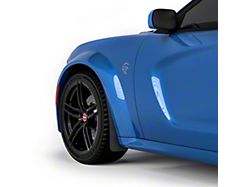 Mud Flaps; Front; Gloss Black (20-22 Charger Widebody)
