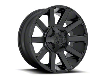 Fuel Wheels Contra Satin Black 6-Lug Wheel; 20x9; 19mm Offset (05-15 Tacoma)