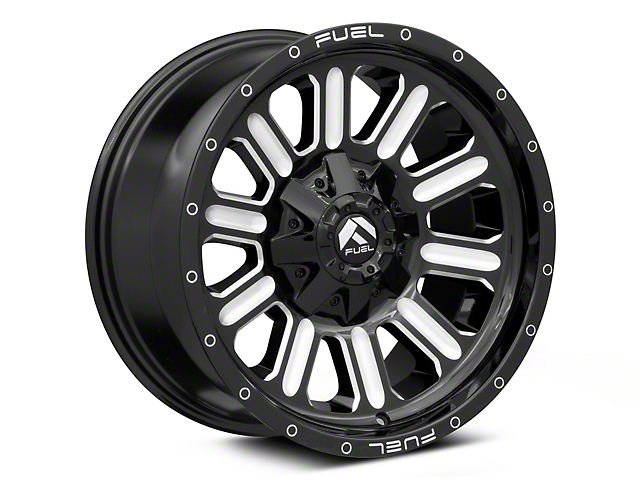 Fuel Wheels Hardline Gloss Black Milled 6-Lug Wheel; 18x9; 2mm Offset (21-23 Tahoe)