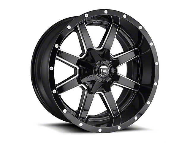 Fuel Wheels Maverick Gloss Black Milled 6-Lug Wheel; 18x9; 13mm Offset (16-23 Titan XD)