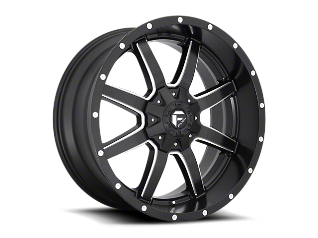 Fuel Wheels Maverick Matte Black Milled 6-Lug Wheel; 18x9; 13mm Offset (16-23 Titan XD)