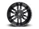 Fuel Wheels Sledge Matte Black with Gloss Black Lip 6-Lug Wheel; 18x9; 20mm Offset (05-15 Tacoma)