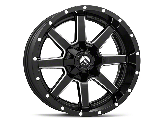 Fuel Wheels Maverick Gloss Black Milled 6-Lug Wheel; 18x9; 20mm Offset (15-20 Yukon)