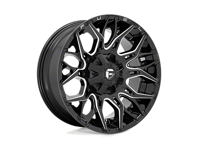 Fuel Wheels Twitch Gloss Black Milled Wheel; 20x9; 1mm Offset (21-23 Tahoe)