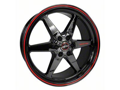 Race Star 93 Truck Star Black Chrome 6-Lug Wheel; Front Only; 17x4.5; -25.4mm Offset (05-15 Tacoma)